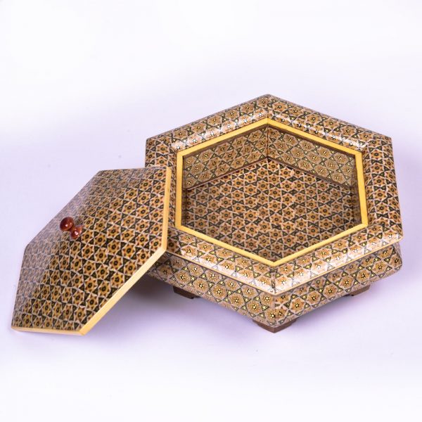 Persian Marquetry Khatam Kari Candy Box, Europe Design 3