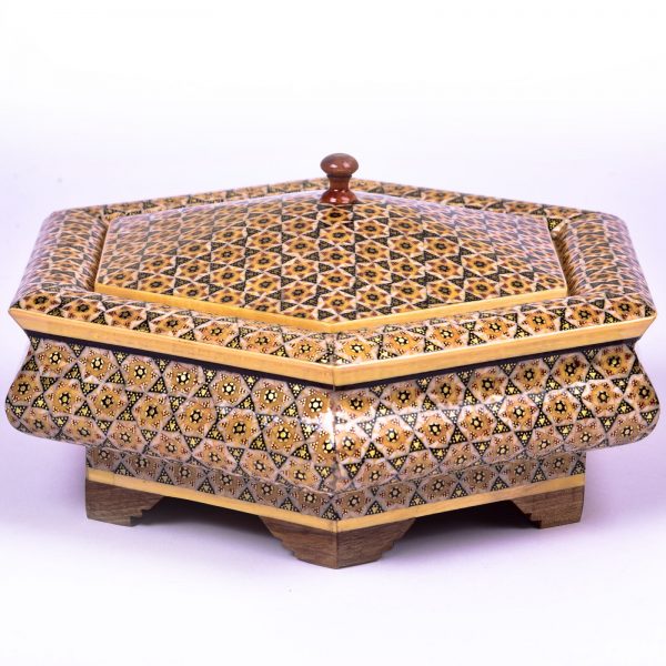 Persian Marquetry Khatam Kari Candy Box, Europe Design 4