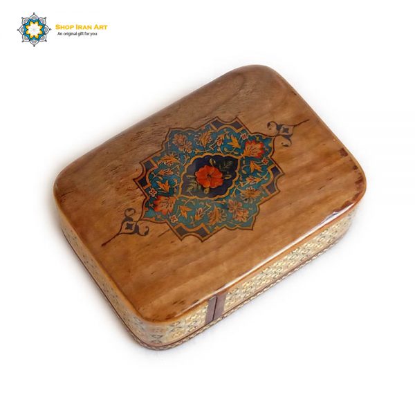 Persian Marquetry Khatam Kari Jewelry Box, Eden Design 3