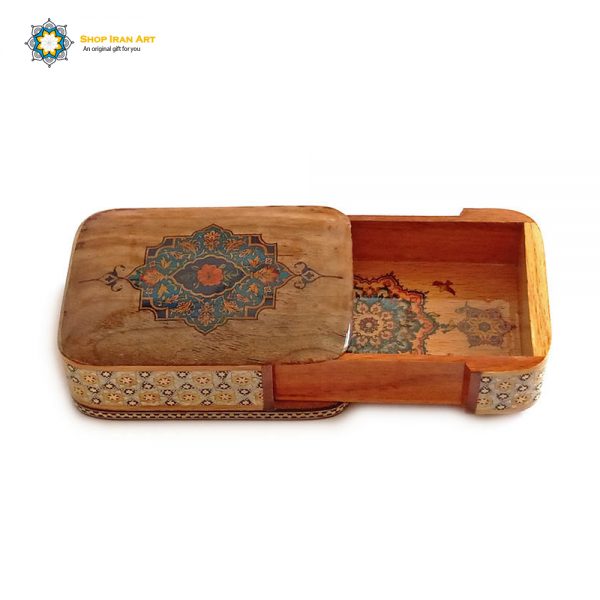 Persian Marquetry Khatam Kari Jewelry Box, Eden Design 5