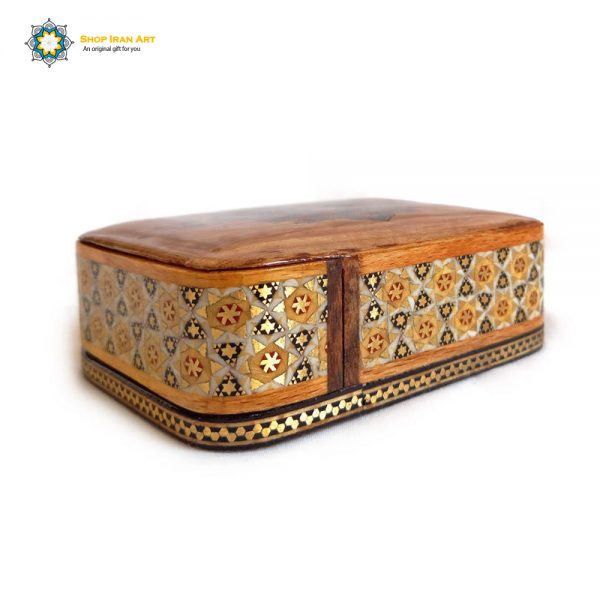 Persian Marquetry Khatam Kari Jewelry Box, Eden Design 6