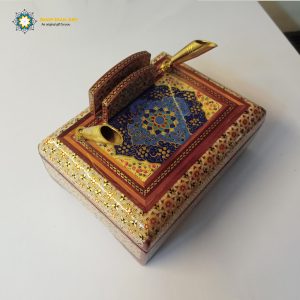 Persian Marquetry Khatam Kari Pen Holder, Spring Design