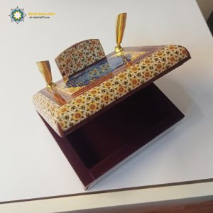 Persian Marquetry Khatam Kari Pen Holder, Spring Design