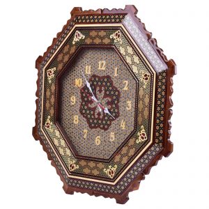 Persian Marquetry Khatam Kari  Wall Clock, PRO Dynasty Design 7