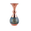 Persian Turquoise Flower Vase, Small Lotus Design 1