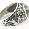 Silver Turquoise Ring, Free Deer Design 1