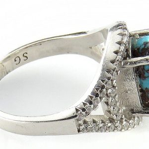 Silver Turquoise Ring, Valentin Design 12
