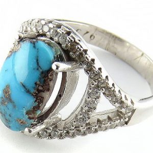Silver Turquoise Ring, Valentin Design 13
