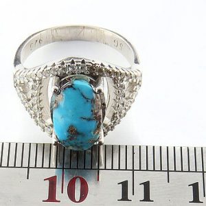 Silver Turquoise Ring, Valentin Design 15