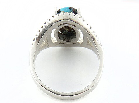 Silver Turquoise Ring, Valentin Design 9