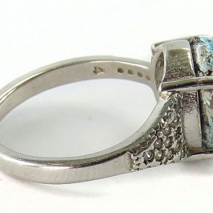 Silver Turquoise Ring, Viva Design 12