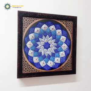 Minakari Persian Enamel Wall Plate, Royal Design