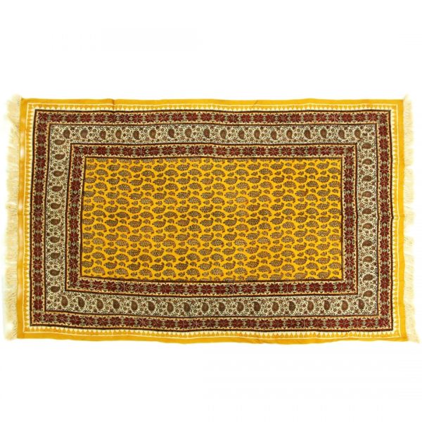Persian Qalamkar ( Tapestry ) Tablecloth, Golden Trees Design 3