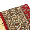 Persian Qalamkar ( Tapestry ) Tablecloth, Red Garden Design 1