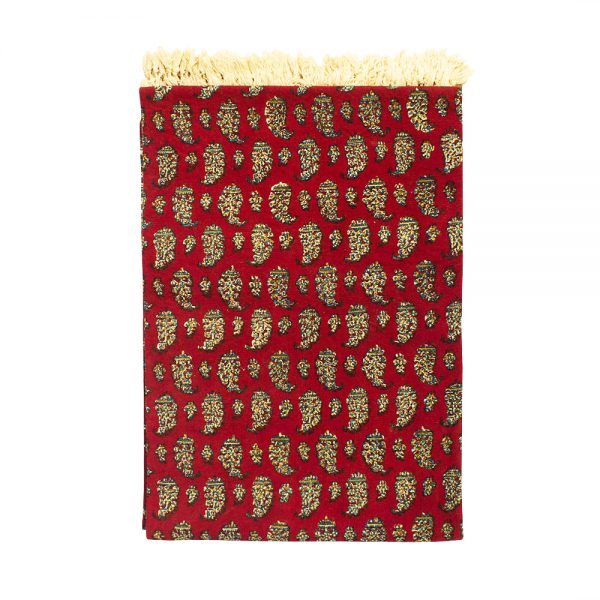 Persian Qalamkar ( Tapestry ) Tablecloth, Red Garden Design 4
