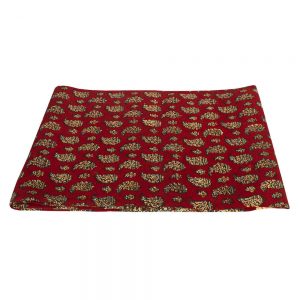 Persian Qalamkar ( Tapestry ) Tablecloth, Red Garden Design 10