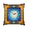 Marquetry & Mina-kari Wall Clock, Royal Design 2