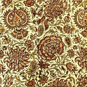 Persian Qalamkar ( Tapestry ) Tablecloth, Blossom Design 9