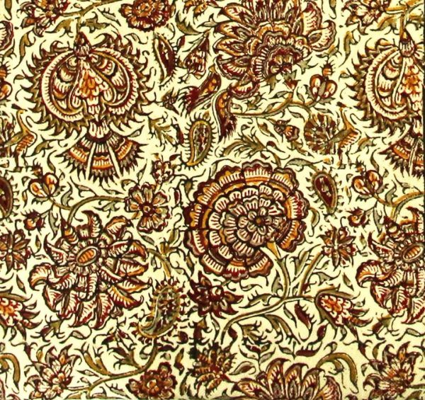 Persian Qalamkar ( Tapestry ) Tablecloth, Blossom Design 6
