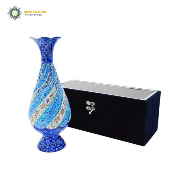 Persian Enamel Flower Pot, Dignity Design 3