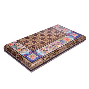 Persian Marquetry Khatam Kari Chess & Backgammon Board, Birds Design 10