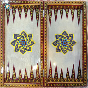 Persian Marquetry Khatam Kari Chess & Backgammon Board, Pure Dream Design