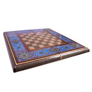Persian Marquetry Khatam Kari Chess & Backgammon Board, Dream Design 10