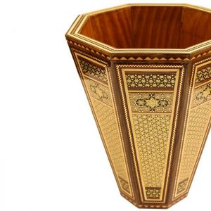 Persian Marquetry Spoon & Fork Box, Tissue Box and Trash Bin, Lux Set Design 21