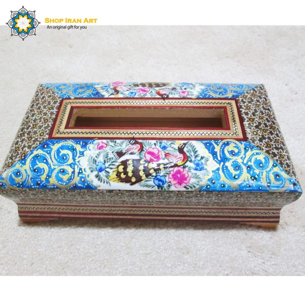 Persian Marquetry Tissue Box, Freedom Design 3