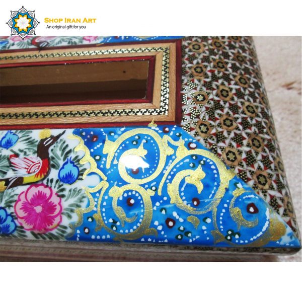 Persian Marquetry Tissue Box, Freedom Design 4