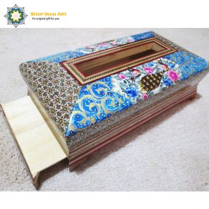 Persian Marquetry Tissue Box, Freedom Design 11