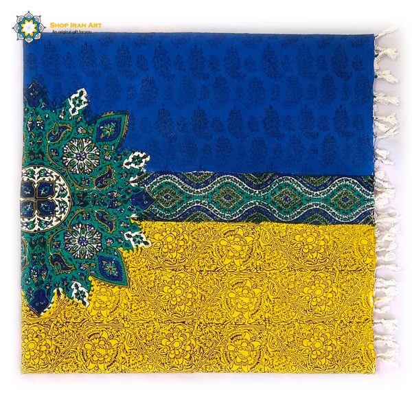 Persian Qalamkar ( Tapestry ) Tablecloth, Vivid Design 3