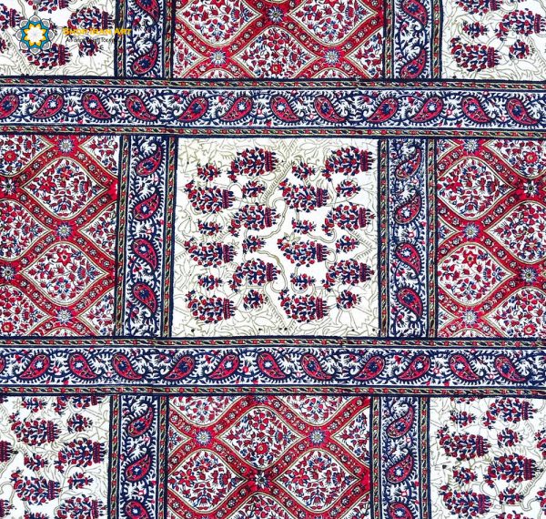 Persian Tapestry ( Qalamkar ) Tablecloth, Courtship Design 4