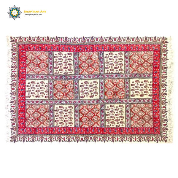 Persian Tapestry ( Qalamkar ) Tablecloth, Courtship Design 6