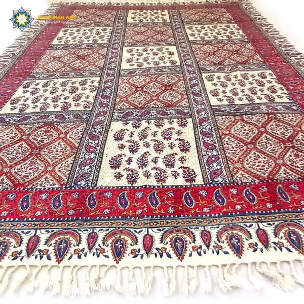 Persian Tapestry ( Qalamkar ) Tablecloth, Courtship Design 7
