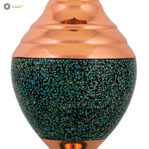 Persian Turquoise Flower Vase, Mari Design 8