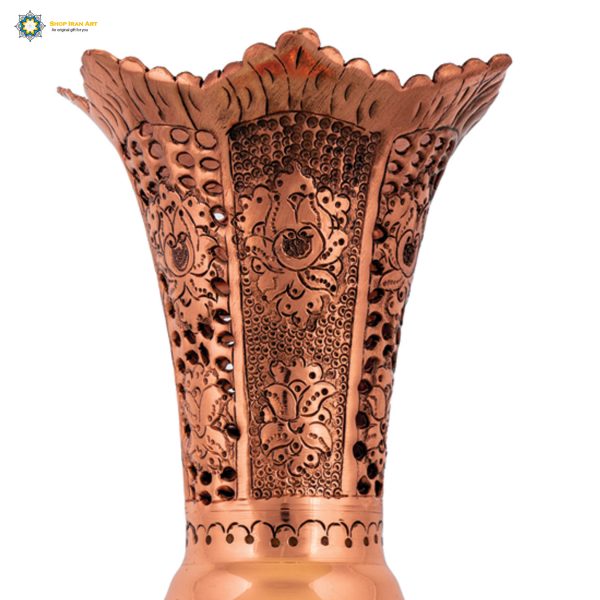 Persian Turquoise Flower Vase, Mari Design 6