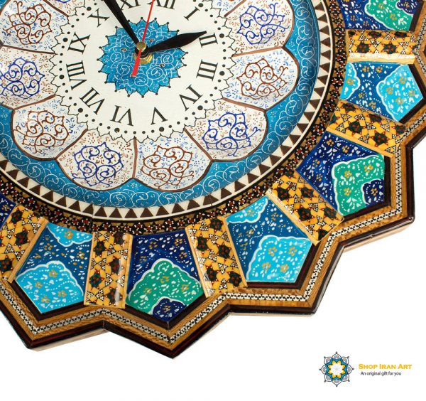 Handmade Minakari Wall Clock, Anna Design 4