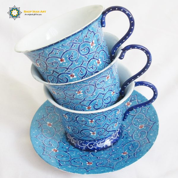 Minakari Persian Enamel Cup, New Ocean Design 2