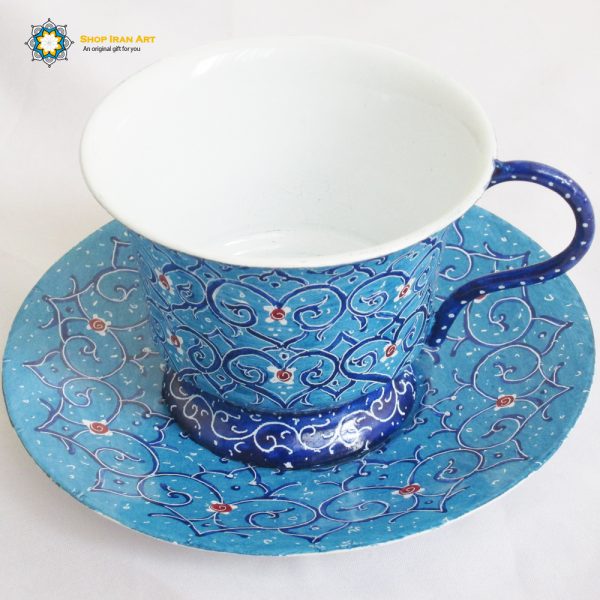 Minakari Persian Enamel Cup, New Ocean Design 1