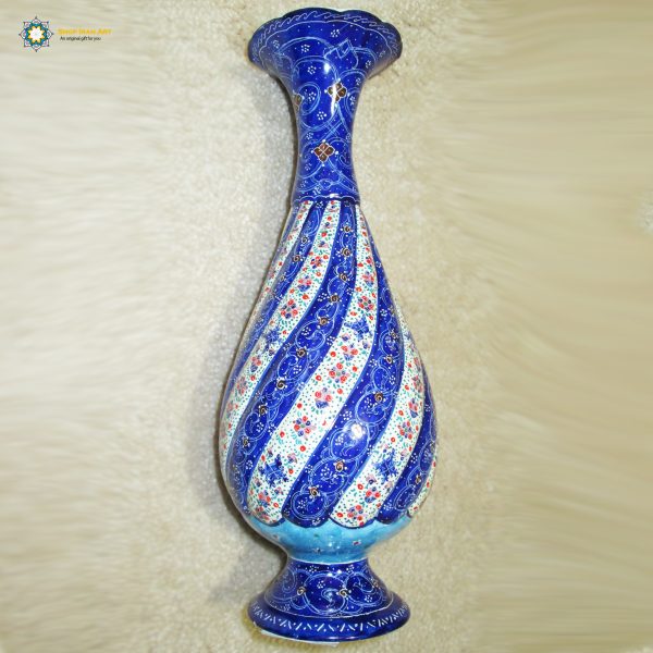 Persian Enamel Flower Pot, Deep Eden Design 3