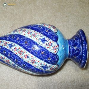 Persian Enamel Flower Pot, Deep Eden Design 13