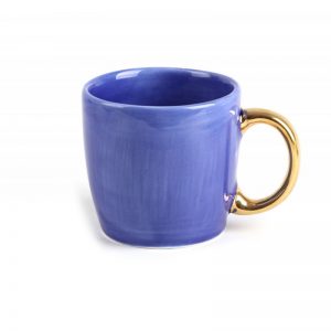 Persian Mug, Golden Blue Design 5