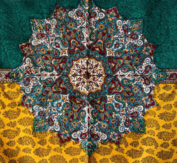 Persian Qalamkar ( Tapestry ) Tablecloth, Matilda Design 4