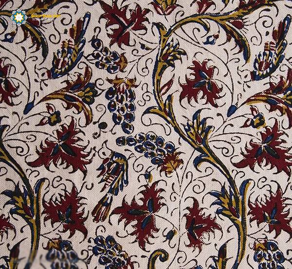 Persian Tapestry (Ghalamkar) Tablecloth, flowers Design 6