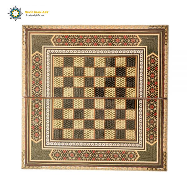 Persian Marquetry Chess & Backgammon Board, Pure Design 3