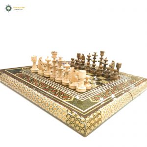 Persian Marquetry Chess & Backgammon Board, Pure Design 9