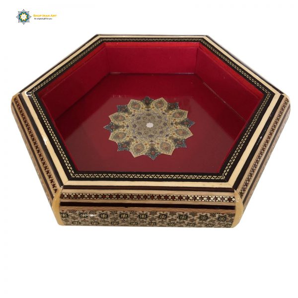 Persian Marquetry Khatam Kari Candy Box, Christmas Gift 4
