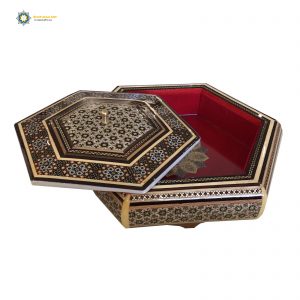 Persian Marquetry Khatam Kari Candy Box, Christmas Gift 7