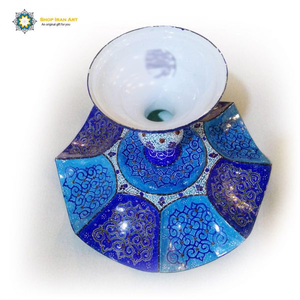 Minakari Persian Enamel Candy Dish, Lotus Design 6